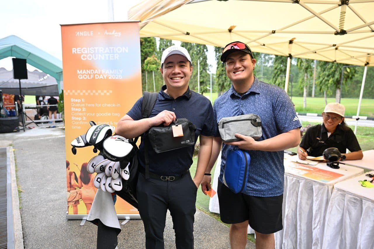 Prizegiving at the registration tent